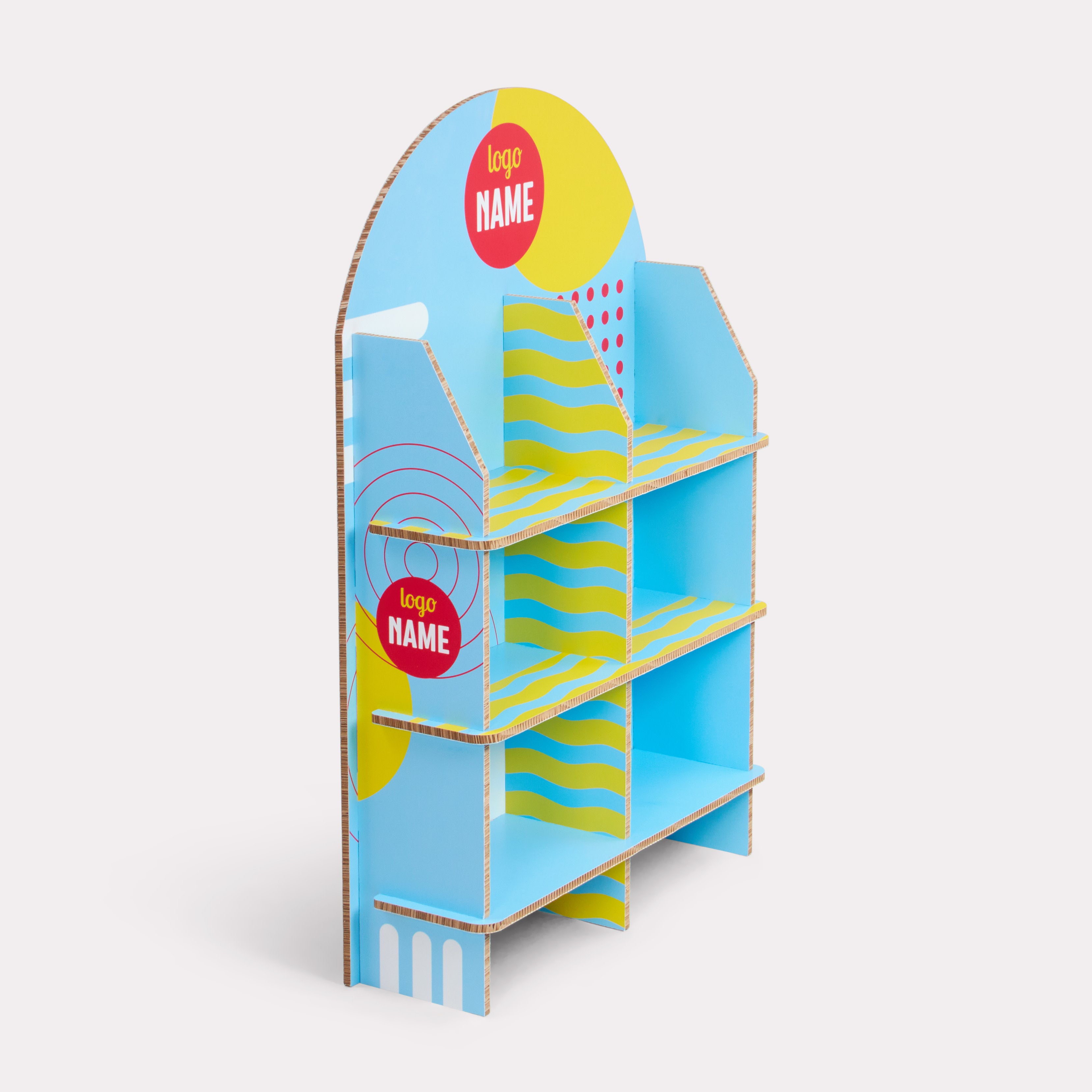 POS Display met gebogen bovenkant